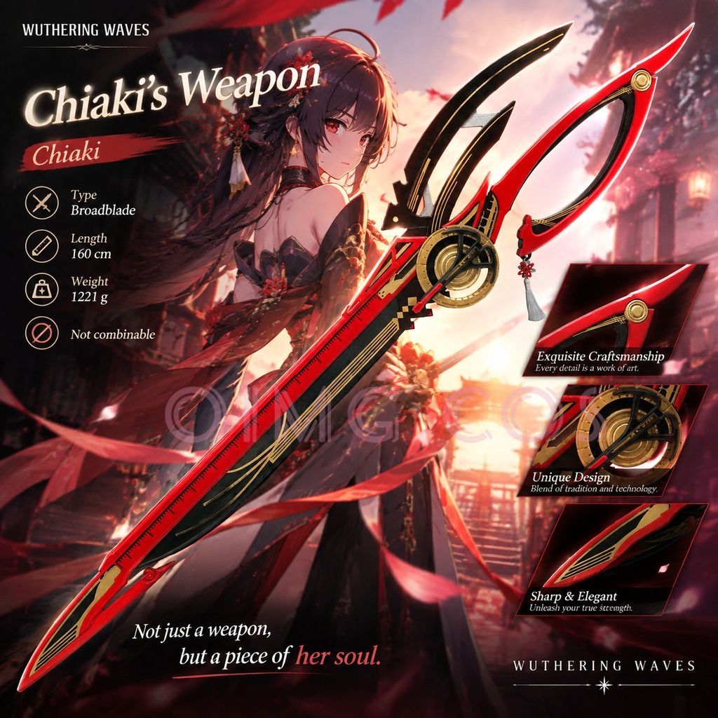 Cosplay Prop Knife - أدوات تنكرية لشخصية تشيسا من لعبة