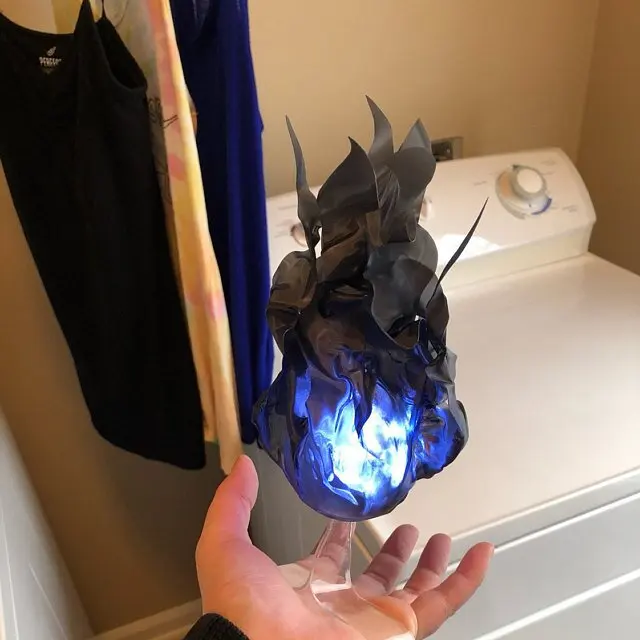 كرة لهب LED عائمة جديدة، دعامة - مراجعة Cosplay Flame Prop وسعره